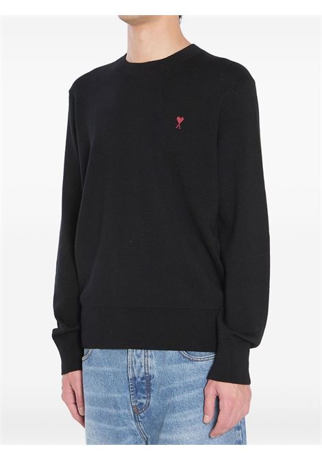 maglione adc uomo nero AMI PARIS | HKS826.001009